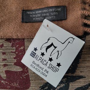 New Backstage Alpaca Shop Tan colored scarf